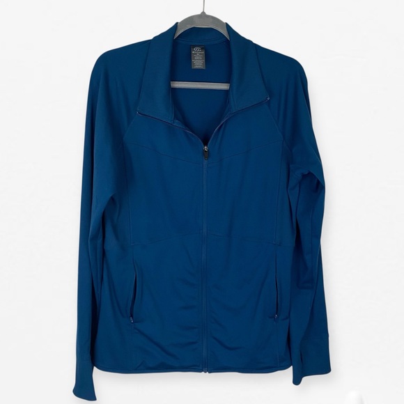 Champion Blue Utility Active workout Jacket Full Zip up Performance XL - Picture 5 of 8